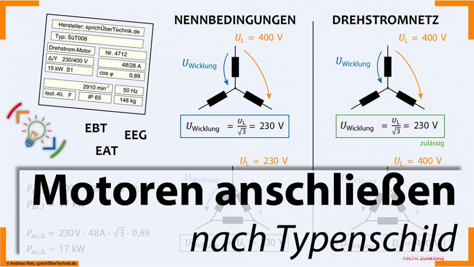 Stern Oder Dreieck Motor Anschliessen Nach Typenschild Sprich Uber Technik De