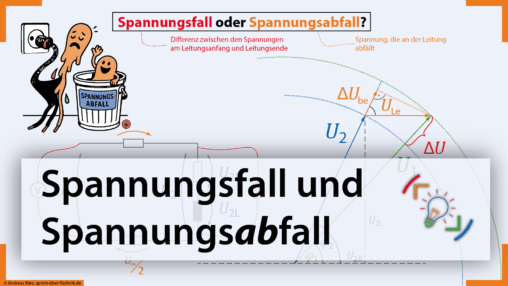 Titelbild des Lehrvideos "Spannungsfall oder Spannungsabfall"