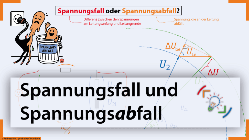 Titelbild des Lehrvideos "Spannungsfall oder Spannungsabfall"